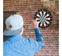 Jeu de fléchettes de 43 cm avec 6 fléchettes, design traditionnel pour jeu familial, parfait pour adultes et enfants