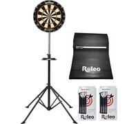 Jeu de fléchettes debout Winmau Blade 6 + support de fléchettes + tapis de fléchettes Roleo + 2 jeux de fléchettes