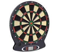 Jeu de fléchettes électrique - vidaXL - Noir - Écran LCD - 18 jeux - 8 joueurs max