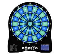 Jeu De Fléchettes Électronique Éclairé avec Affichage LED, 48 Jeux avec 6 Fléchettes De Couleur, Jeu De Fléchettes Professionnel D'intérieur for Adultes Et Enfants(Blue)