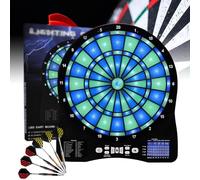 Jeu De Fléchettes Électronique for Adultes Et Enfants, Jeu De Fléchettes Professionnel, Excellent Jeu D'intérieur Et Jeux De Fête(Blue)