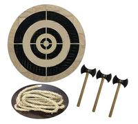 Jeu de fléchettes en bois - Cible de lancer de hache pour un plaisir intérieur sûr, décoration murale pour la famille et les amis, cible Tomahawk pour jeux de fléchettes