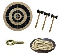 Jeu De Fléchettes En Bois, Jeu De Fléchettes En Bois, Comprend Trois Petits Axes, Une Ficelle Et Une Vis, Léger Et Facile À Transporter, Cible En Bois Pour Lancer De Hache, Jouet De Jeu De Fléchettes