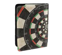 Jeu de fléchettes en Spirale Droste, Porte-Passeport Portefeuille de Voyage en Cuir PU Étui pour Passeport Couvre-Passeport 6,5 po