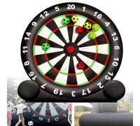 Jeu de fléchettes gonflable, ensemble de football-fléchettes à forte adhérence avec souffleur et 8 ballons - Idéal pour les fêtes en plein air et dans le jardin - Kit sportif étanche A-4M/13FT