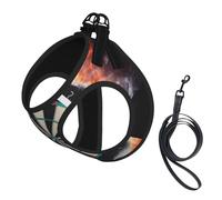 Jeu de fléchettes imprimé,Harnais pour Animaux de Compagnie, Harnais réfléchissant réglable pour Chien,S