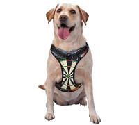 Jeu de fléchettes imprimé,Harnais pour Animaux de Compagnie, Harnais réfléchissant réglable pour Chien,L