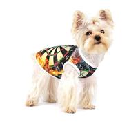 Jeu de fléchettes imprimé,T-Shirt sans Manches en Coton pour Animaux de Compagnie, Gilet Respirant, Extensible et Doux,M