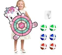 Jeu de fléchettes pour Enfants, Jeu de fléchettes Jouet Licorne Pliable, Jeu de extérieur intérieur, Jeu de fête en Plein air Cadeau (La Licorne, 70cm)