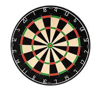 Jeu de fléchettes professionnel en poils de 45,7 cm - Cible de fléchettes en sisal avec 12 pointes en acier - Système sans fil pour réduire les rebonds - Cible rotative pour pub, famille, bureau