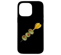 Jeu de fléchettes rétro Peint à la Main Martini Olives Coque pour iPhone 14 Pro Max