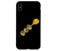 Jeu de fléchettes rétro Peint à la Main Martini Olives Coque pour iPhone XS Max