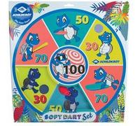 Schildköt Soft Dart Set, 1 Jeu de Fléchettes Doux, Imprimé des Deux Côtés avec Différents Champs Cibles, 2 x 3 Balles pour 2 Joueurs, 970148