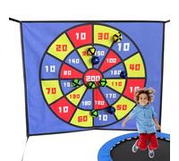 Jeu de fléchettes | Tapis élastique 60 x 50 cm cible avec boules adhésives | activités de loisirs avec 10 balles adhésives pour intérieur et extérieur