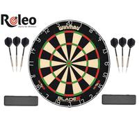 Jeu de fléchettes Winmau Blade 6 + 2 jeux de fléchettes Roleo + 2 x Roleo boîte à fléchettes
