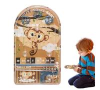 Jeu de flipper portable - 20,5 x 12,5 x 1,6 cm, mini jeu portable, différents niveaux de difficulté, jouet de poche amusant | parfait pour les et les adultes, divertissement familial