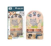 Jeu de flipper portable - 20,5 x 12,5 x 1,6 cm - Mini jeu portable - Différents niveaux de difficulté - Jouet de poche amusant - Parfait pour l'apprentissage cognitif - Divertissement pour et