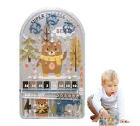 Jeu De Flipper Portable - De Poche Créative, Jeu Facile À Prendre en Main, Mini Divertissement Interactif, Instrument Amusant Adapté Aux Voyages | pour Adolescents Adultes Fête Rassembl