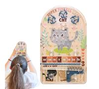 Jeu De Flipper Portable - Jouet De Voyage De Poche, Mini De Société, Activité Amusante, Appareil Éducatif Léger À Difficultés Multiples | Jeu De Flipper pour Filles Garçons Voyage Divertis