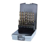 Jeu de Foret hélicoidaux DIN 338 Typ VA D.1-10x0.5mm HSS-Co5 19 unités coffret plastique.RUKO