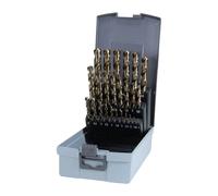 Jeu de Foret hélicoidaux DIN 338 Typ VA D.1-13x0.5mm HSS-Co5 25 unités coffret plastique.RUKO