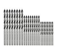 Jeu de forets à bois, 24 forets à pointe brad, métriques en acier haute teneur en carbone pour un perçage précis - 8x3, 8x4, 8x5 mm, jeu de pointe brad