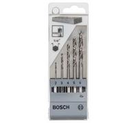 Bosch Accessories 2608595525 Jeu de forets pour le bois 5 pièces 2 mm, 3 mm, 4 mm, 5 mm, 6 mm 1/4\