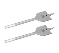 Jeu de forets à bois plats en acier à haute teneur en carbone outil de forage pour le travail du bois 38mm 2 pièces forets à bois tranchants durables de qualité professionnelle