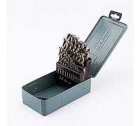 Jeu de Forets à Métaux HSS, 25 Pièces, 1-13mm, pour Béton Maçonnerie Pierre Calcaire, Coffret de Forets Mixtes