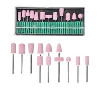 Jeu De Forets À Ongles 3/32" En Pierre Pour Vernis Gel Acrylique Cuticule E Dissolvant De Fichiers Pour Manucure Pédicure Ensemble D'