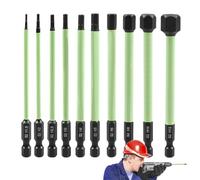 Jeu de forets à six pans creux | Adaptateur d'entraînement à tête hexagonale 6,35 mm - Jeu d' magnétiques à six pans creux | pour entrepôts, garages, chantiers de construction, bricolage