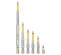 Jeu de forets | Accessoires magnétiques interchangeables avec aimant puissant - Acier S2 avec longueurs 25, 50, 65, 70, 90 et 150 mm, outil électrique antichoc pour réparations domestiques