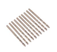 Jeu de Forets au Cobalt M35, 10 Forets Hélicoïdaux de Spécification 1,0-5,0 Mm, Pointe Fendue à 135 Degrés, Haute dureté, pour Percer sur L'acier Inoxydable (3mm)