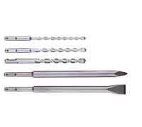 Jeu de forets/burins SDS-plus, 5 pièces - METABO - 630477000