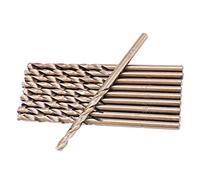 Jeu de forets cobalt M35, 3,2 mm inoxydable 10 pcs | HSS, pointe 135 degrés, perçage acier inoxydable, fonte, tôle, 10 tailles, atelier