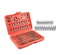 Jeu de forets de sécurité tout usage KATUR 100Pcs avec porte-embout magnétique, tournevis à clé hexagonale inviolables métriques et SAE, y compris Torx, Hex, étoile, Torq, Tri-Wing et clé