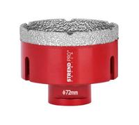 Jeu de forets diamantés pour carrelage/verre/pierre calcaire |72 mm| Scie cloche PREMIUM pour meuleuse d'angle Flex M14 | Carrelage en céramique/grande pierre | Couche de diamant dense