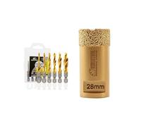 Jeu de forets et de tarauds combinés et SHDIATOOL Foret à noyau diamanté