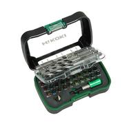 HIKOKI 750365 - Set 50 puntas de atornillar + portapuntas magnético + brocas de madera y metal + avellanador