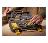 STANLEY STA88548-XJ Ensemble de forets de perçage et de vissage en bois, métal et maçonnerie ; disponible dans les niveaux les qualités Stanley et Stanley fatmax, N/A.