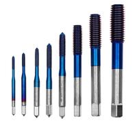 Jeu de forets et tarauds HSS, filetage hélicoïdal M2.5 M3 M4 M5 M6 M8 M10 M12, revêtement nano bleu nano, outils à main for vis à métaux(M2.5)