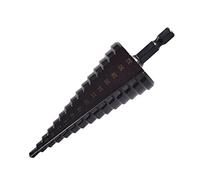 Jeu de forets étagés HSS au cobalt, 4 pièces, Kit pratique de forets en métal recouvert de nitrure noir pour fer fin, acier, panneau de bois PVC, sans trou pilote