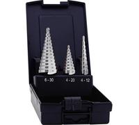 Jeu de forets étagés HSS Exact 05332 6 - 30 mm, 4 - 20 mm, 4 - 12 mm 1 set - 3 pièces