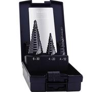 Jeu de forets étagés HSS Exact 50071 4 - 12 mm, 4 - 20 mm, 6 - 30 mm TiAIN 1 set - 3 pièces