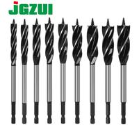 Jeu de forets hélicoïdaux 4-9 pièces, tarière à coupe rapide pour le bois, outil de menuisier de charpentier, foret pour combinaison de coupe du bois pour le travail du bois 9pcs B