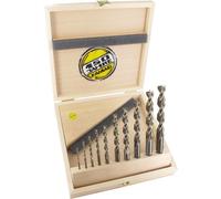 Jeu de forets hélicoïdaux à bois FAMAG 10 pièces D=3,4,5,6,8,10,12,13,14,16mm en coffret bois