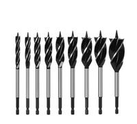 Jeu de forets hélicoïdaux for le travail du bois, jeu à coupe rapide, outil menuisier, foret for, 4 9 pièces(9pcs B)