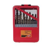 Jeu de forets hélicoïdaux - Forets en acier à grande vitesse, pilotes en de cobalt, outil professionnel de bricolage | Méthode d'installation de vis polyvalente, application d'atelier pour l