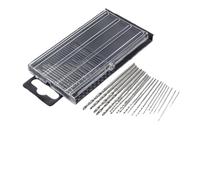 Jeu de forets hélicoïdaux Kit de 20 mini-forets hélicoïdaux en acier rapide HSS-4241 0,3 à 1,6 mm, for outils électriques menuiserie, pièces réparation artisanales avec étui