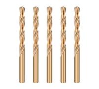 Jeu de forets hélicoïdaux M2 Cobalt HSS Jobber - 5 pièces de forets à métaux en acier au cobalt CO5 pour le perçage de l'acier inoxydable, du métal dur et du fer(4mm)